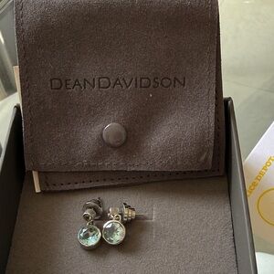 Dean Davidson Sterling Silver Stud Earrings with Sky Blue Gemstones